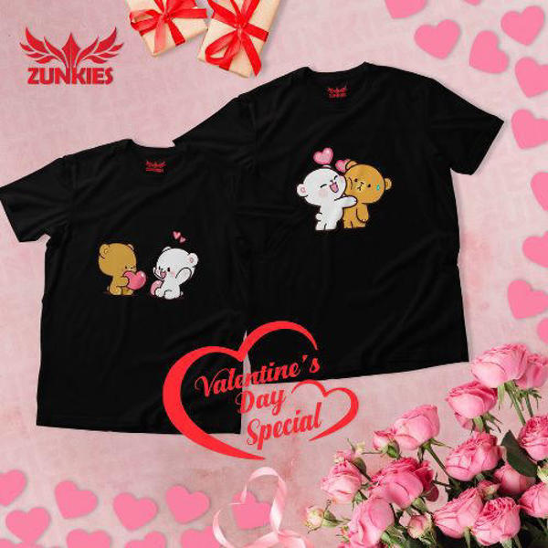 Picture of Premium Drop Shoulder Couple T-Shirts for Valentine’s Day and Every Romantic Moment (ZVDS014)