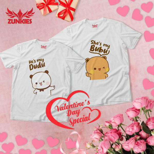 Picture of Premium Drop Shoulder Couple T-Shirts for Valentine’s Day and Every Romantic Moment (ZVDS006)