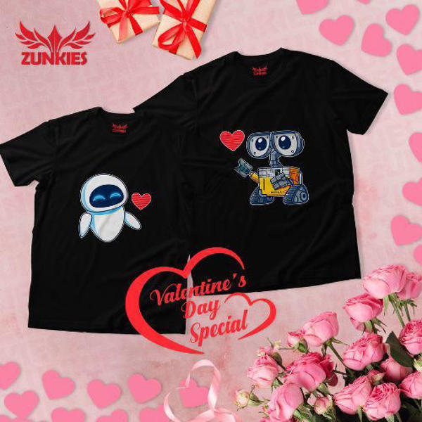 Picture of Premium Drop Shoulder Couple T-Shirts for Valentine’s Day and Every Romantic Moment (ZVDS021)