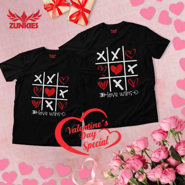 Picture of Premium Drop Shoulder Couple T-Shirts for Valentine’s Day and Every Romantic Moment (ZVDS018)