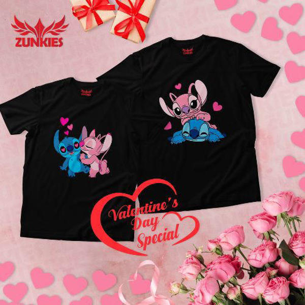 Picture of Premium Drop Shoulder Couple T-Shirts for Valentine’s Day and Every Romantic Moment (ZVDS020)
