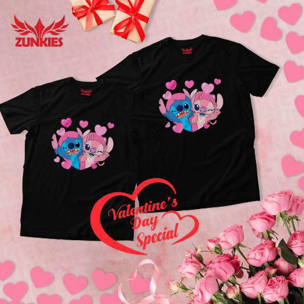 Picture of Premium Drop Shoulder Couple T-Shirts for Valentine’s Day and Every Romantic Moment (ZVDS019)