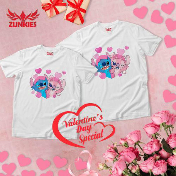 Picture of Premium Drop Shoulder Couple T-Shirts for Valentine’s Day and Every Romantic Moment (ZVDS026)