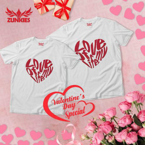 Picture of Premium Drop Shoulder Couple T-Shirts for Valentine’s Day and Every Romantic Moment (ZVDS009)