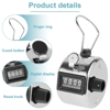 Picture of Metal Tasbih Tally Counter – Manual Mechanical Clicker Tasbeeh with Finger Ring