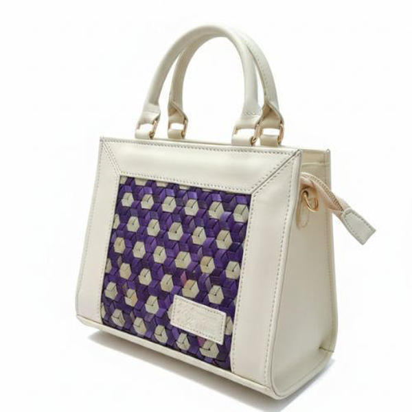 Picture of Palm Leaf Crafted Genuine Leather Lady’s Bag (Juno)