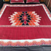 Picture of King Size Full Panel Cotton Bedsheet Set with Pillow Covers Chador Set (Chocolate Royal Art)