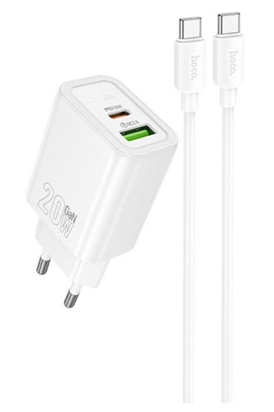 Picture of Hoco N61 Gentle PD20W+QC3.0 Charger with Type-C Cable