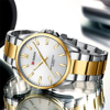 Picture of CURREN 9090 Watches for Women – Silver Gold & White