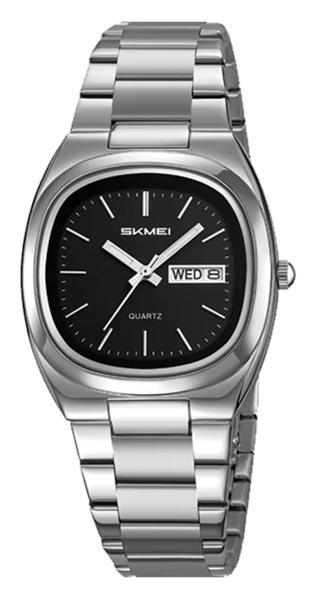Picture of Skmei 2420 Stainless Steel Strap Analog Quartz Watch for Men- Silver Black