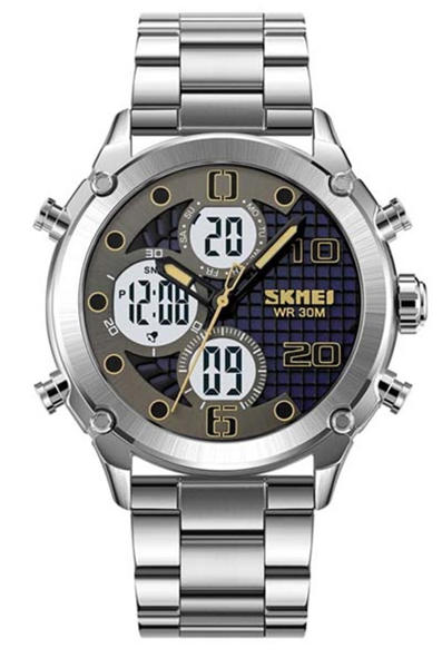 Picture of Skmei 1975 Analog Digital Watch for Men- Silver
