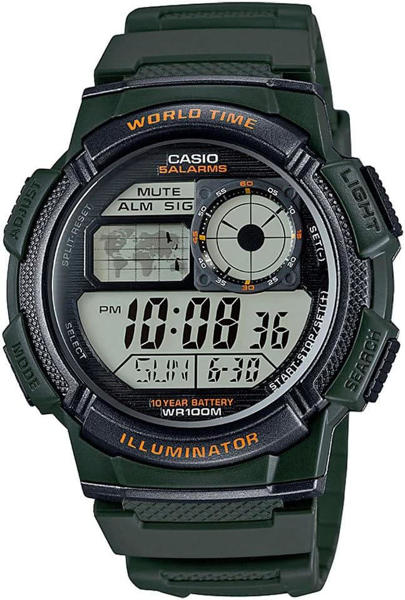 Picture of Casio AE-1000W-3AVDF World Time Multifunction Fiber Belt Men's Watch
