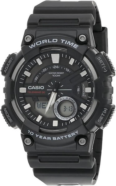 Picture of Casio AEQ-110W-1AVDF Dual Time Multifunction Fiber Belt Watch