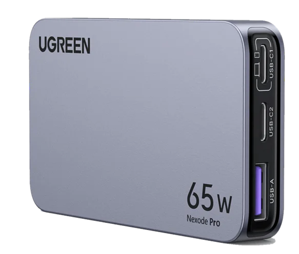 Picture of UGREEN X753 Nexode Pro 65W 3-Port GaN Ultra-Slim Fast Charger [Black]