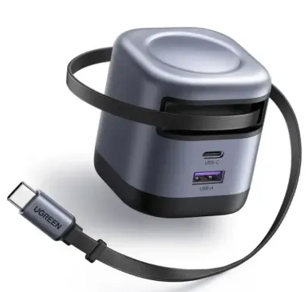 Picture of Ugreen Nexode X605 Gan Charger with USB C Cable-65W [Black]