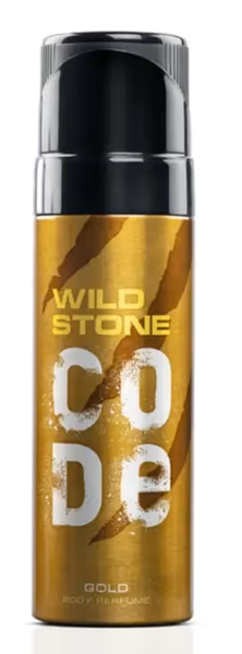 Picture of Wild Stone - Code Gold No Gas Body Perfume For Men, Long Lasting Strong Masculine Aroma Fragrance - 120ml