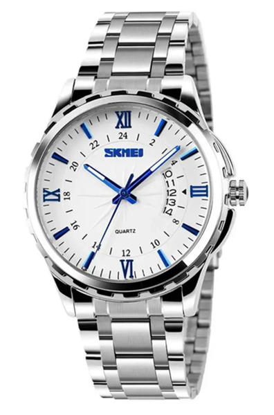Picture of Skmei 9069 Luminous Needles Stainless Luxury Men’s Watch-Silver