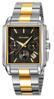 Picture of Skmei 2339 Golden Dial SS Strap Watch for Men-Silver & Black
