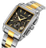Picture of Skmei 2339 Golden Dial SS Strap Watch for Men-Silver & Black