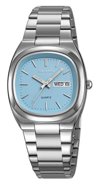 Picture of Skmei 2420 Multifunctional Quartz Watch for Men-Silver & Blue