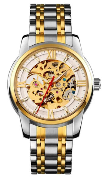 Picture of Skmei 9222 Automatic Mechanical Watch for Men- Silver Gold