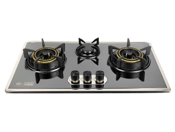 Picture of Gazi Smiss Triple Burner Steel Body Gas Stove (EG-B712S)
