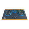 Picture of Gazi Smiss Triple Burner Glass Body Gas Stove (EG-B712G)