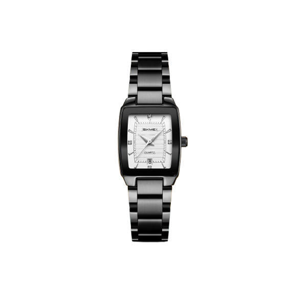 Picture of SKMEI 2578 Waterproof Rhinestone Case Fashionable Quartz Ladies Watch - Silver Black