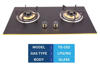 Picture of Gazi Smiss TG-202 Double Burner Gas Stove – Auto Ignition, Tempered Glass LPG/NG Supported