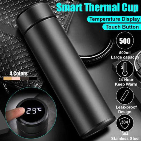 Picture of Smart Thermos Flask with Led Temperature Display In Touch 500ml (Multicolor)