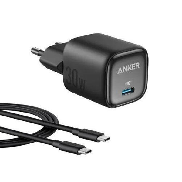 Picture of Anker Zolo 30W IQ & PD 3.0 Type-C Charger Adapter with Type-C Cable (B2698L)