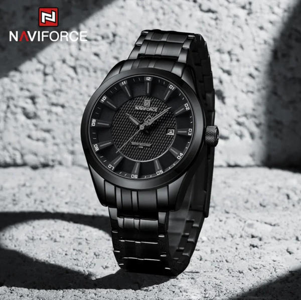 Picture of NAVIFORCE 8032 Alloy Quartz watches Stainless Steel strap with 30m waterproof men wristwatch Casual